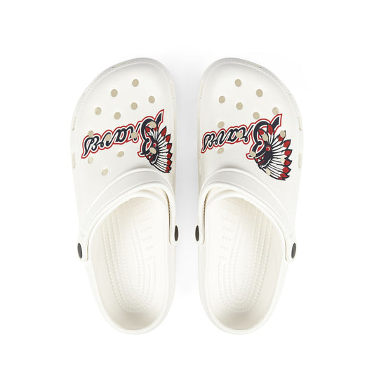 Trendy EVA Foam Rubber Shoes with Bold Graphic Design