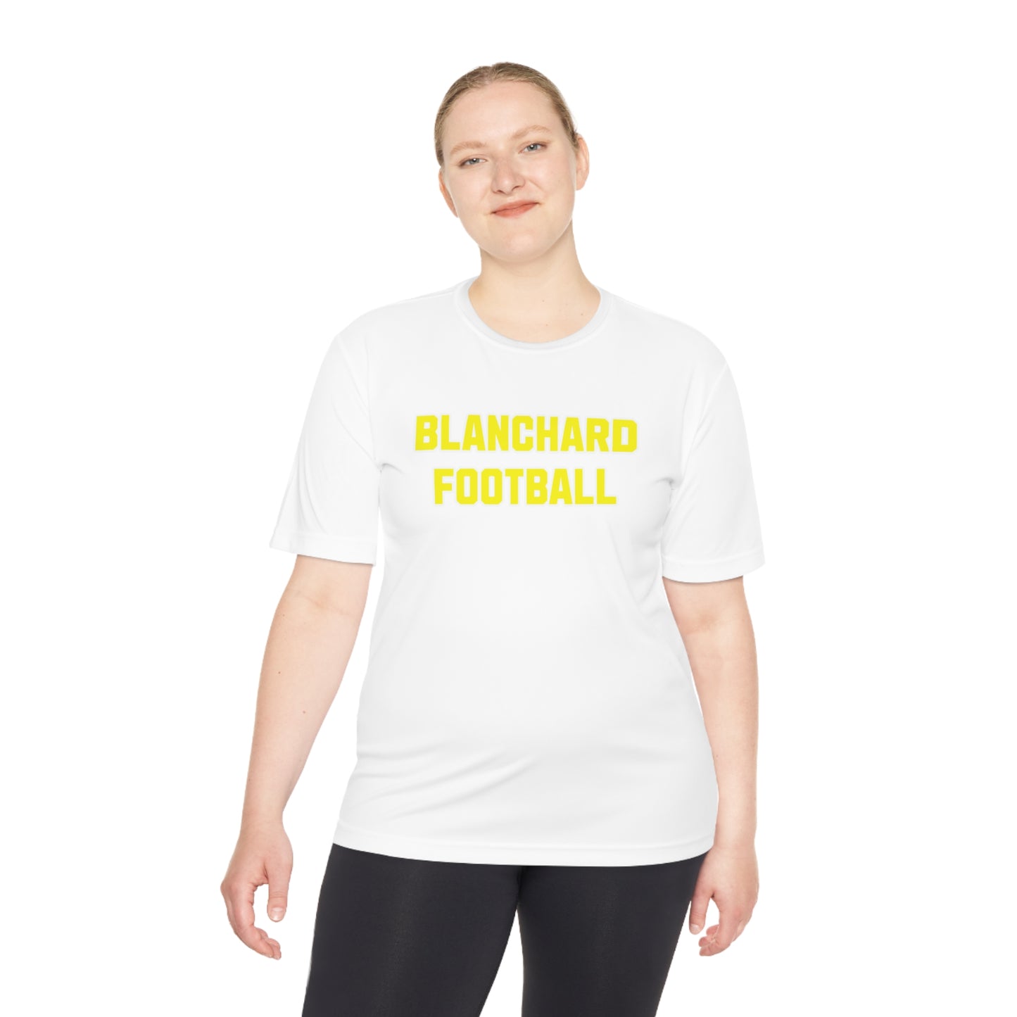 Unisex Moisture Wicking Tee adult Blanchard Football