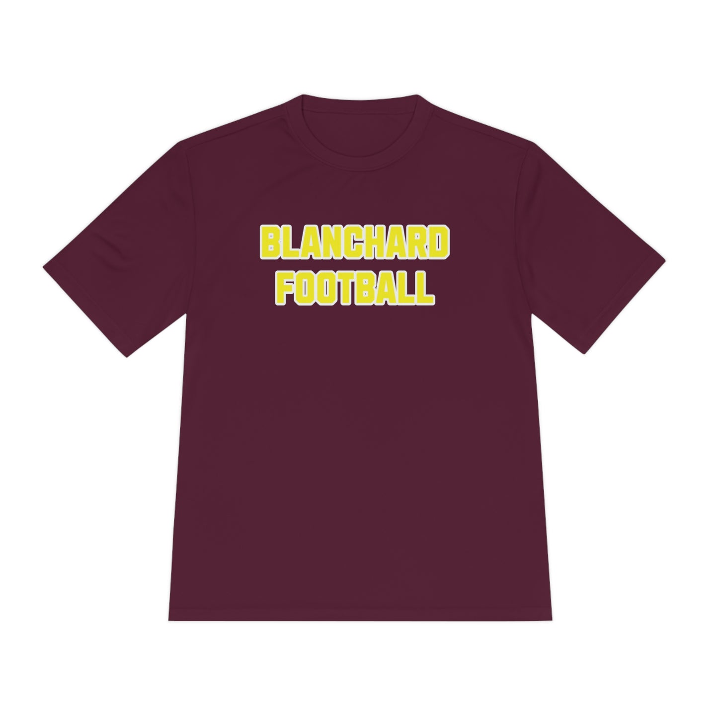 Unisex Moisture Wicking Tee adult Blanchard Football