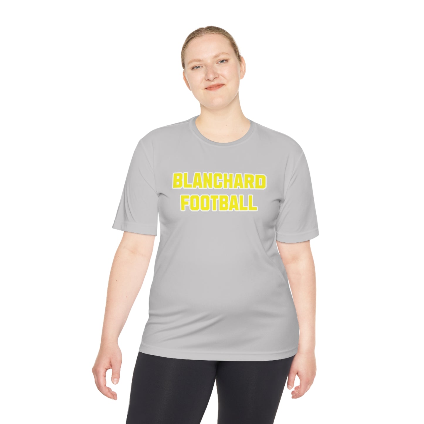 Unisex Moisture Wicking Tee adult Blanchard Football