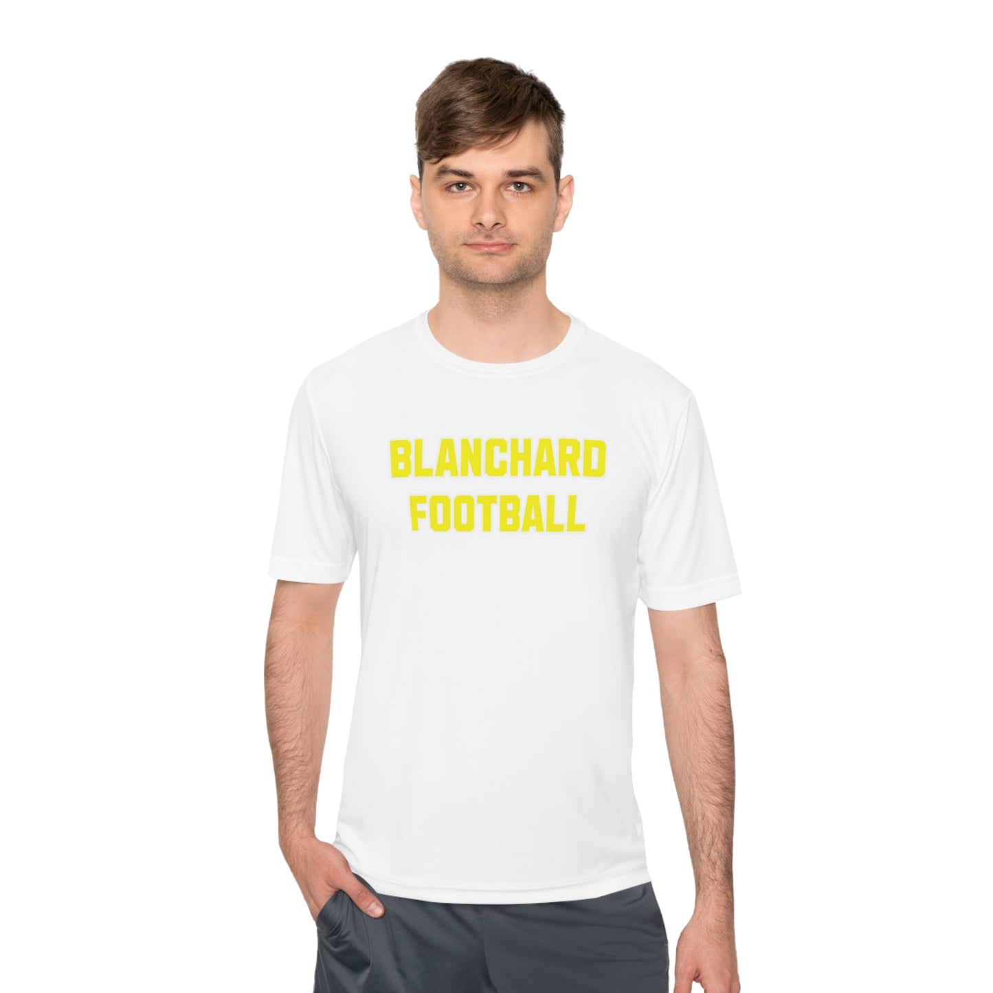 Unisex Moisture Wicking Tee adult Blanchard Football