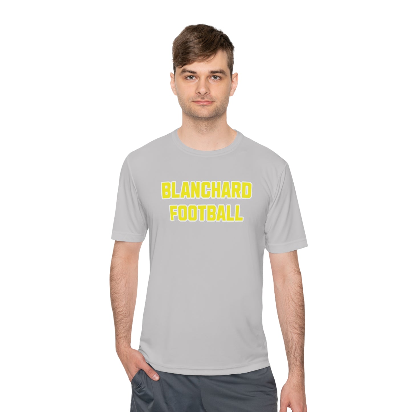 Unisex Moisture Wicking Tee adult Blanchard Football